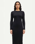 samsoe samsoe Saalexa Midi Dress black on figure front