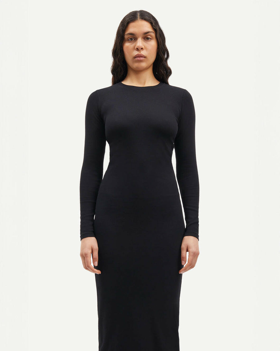 samsoe samsoe Saalexa Midi Dress black on figure front