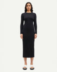 samsoe samsoe Saalexa Midi Dress black on figure front