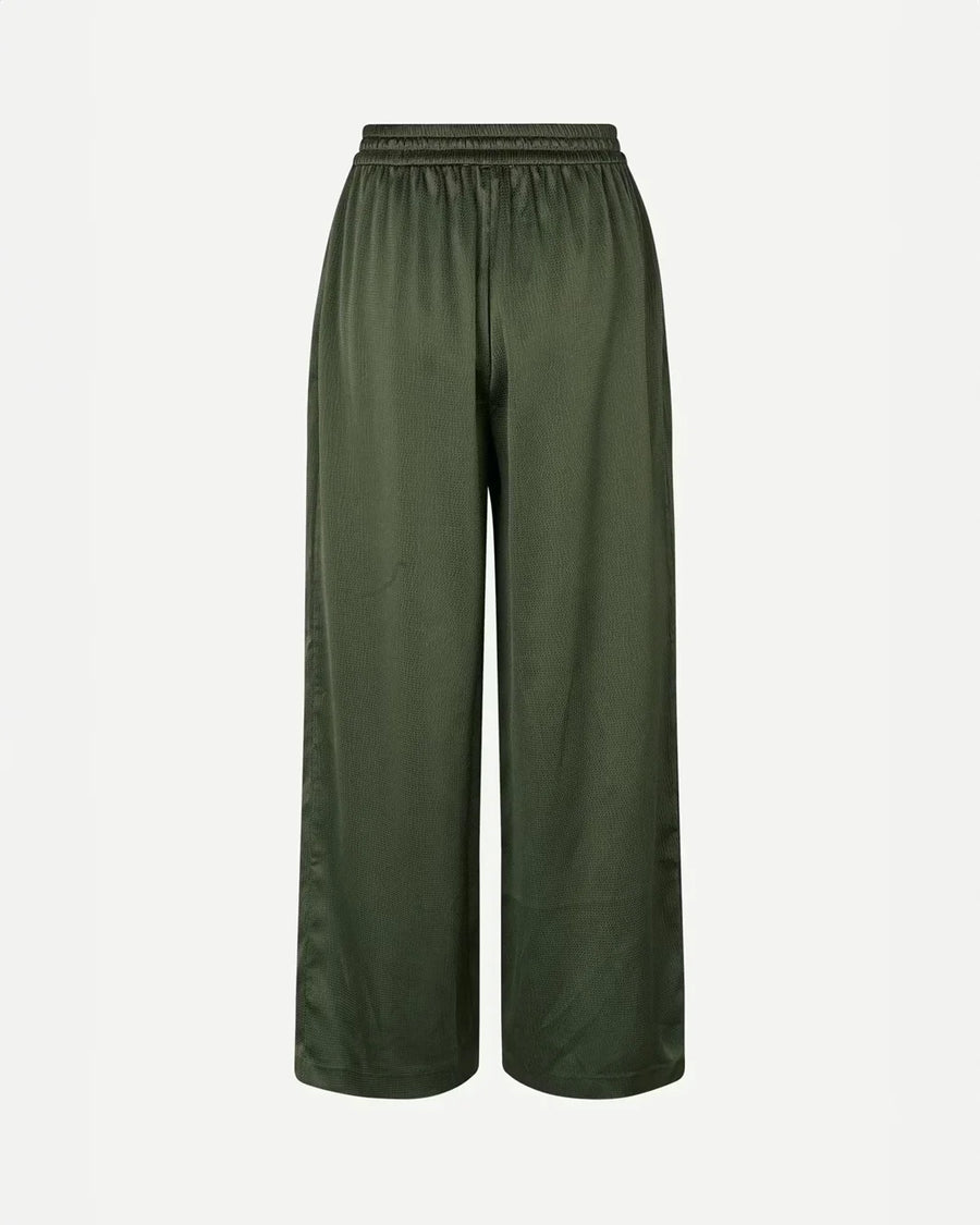 samsoe samsoe Sahelena Trousers forest night green back