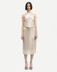 samsoe samsoe Salike Skirt clear cream on figure front