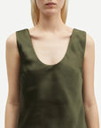 samsoe samsoe Sasumma Top Forest Night green on figure front detail