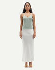 samsoe samsoe saagneta long skirt solitary star white on figure front