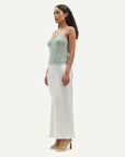 samsoe samsoe saagneta long skirt solitary star white on figure side