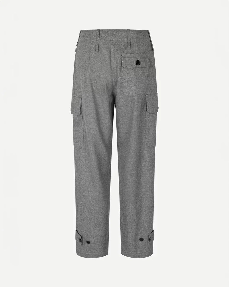 samsoe samsoe Salix Trousers grey melange back