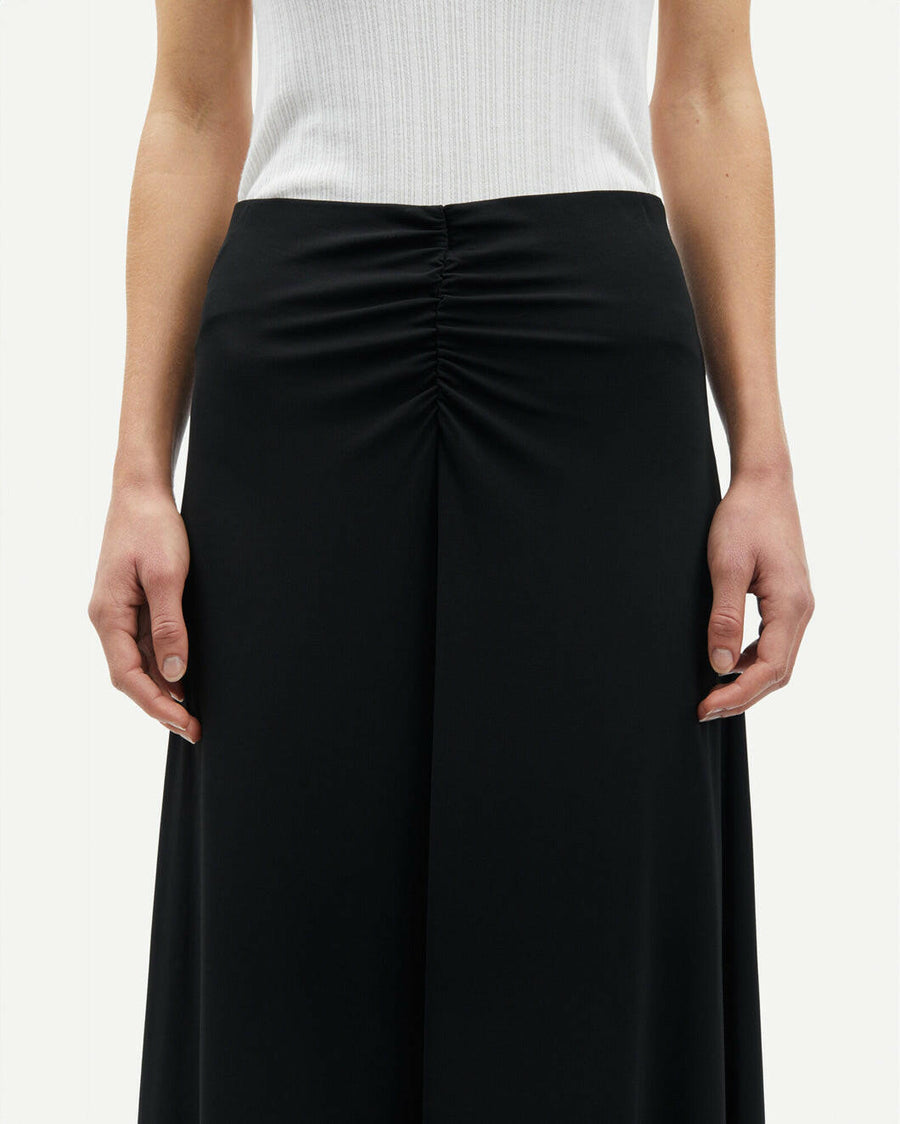 samsoe samsoe samaddi skirt black on figure front detail