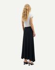 samsoe samsoe samaddi skirt black on figure side