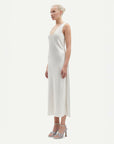 samsoe samsoe sasumma dress solitary star white on figure side