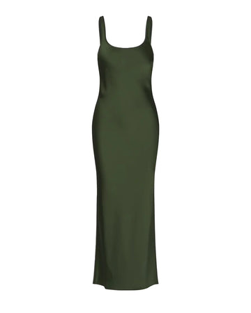 samsoe samsoe sunna dress forest night green