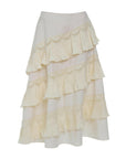 sea ny Antonina Tiered Skirt cream