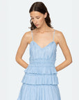 sea ny Parcie Tank Dress sky blue on figure front