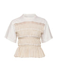 sea ny parcie crinkle top cream