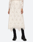 sea ny dalia lace skirt white on figure front