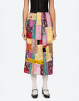 sea ny phoebe patchwork skirt on figure front