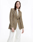 smythe-Tailored-Boyfriend-Blazer-Ochre-Houndstooth front