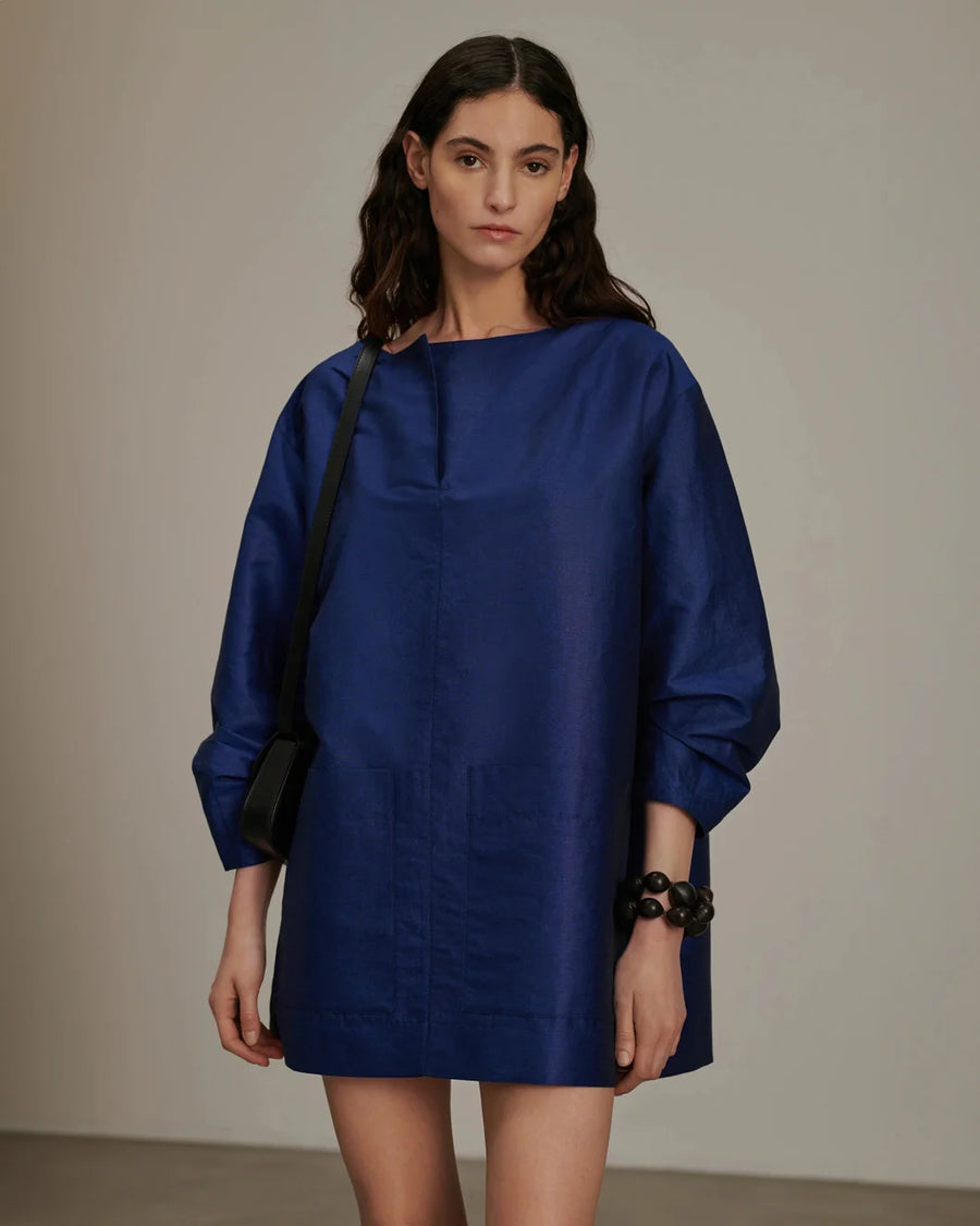 soeur Cybele dress blue on figure front