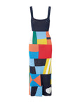 staud katie dress sails up multi color