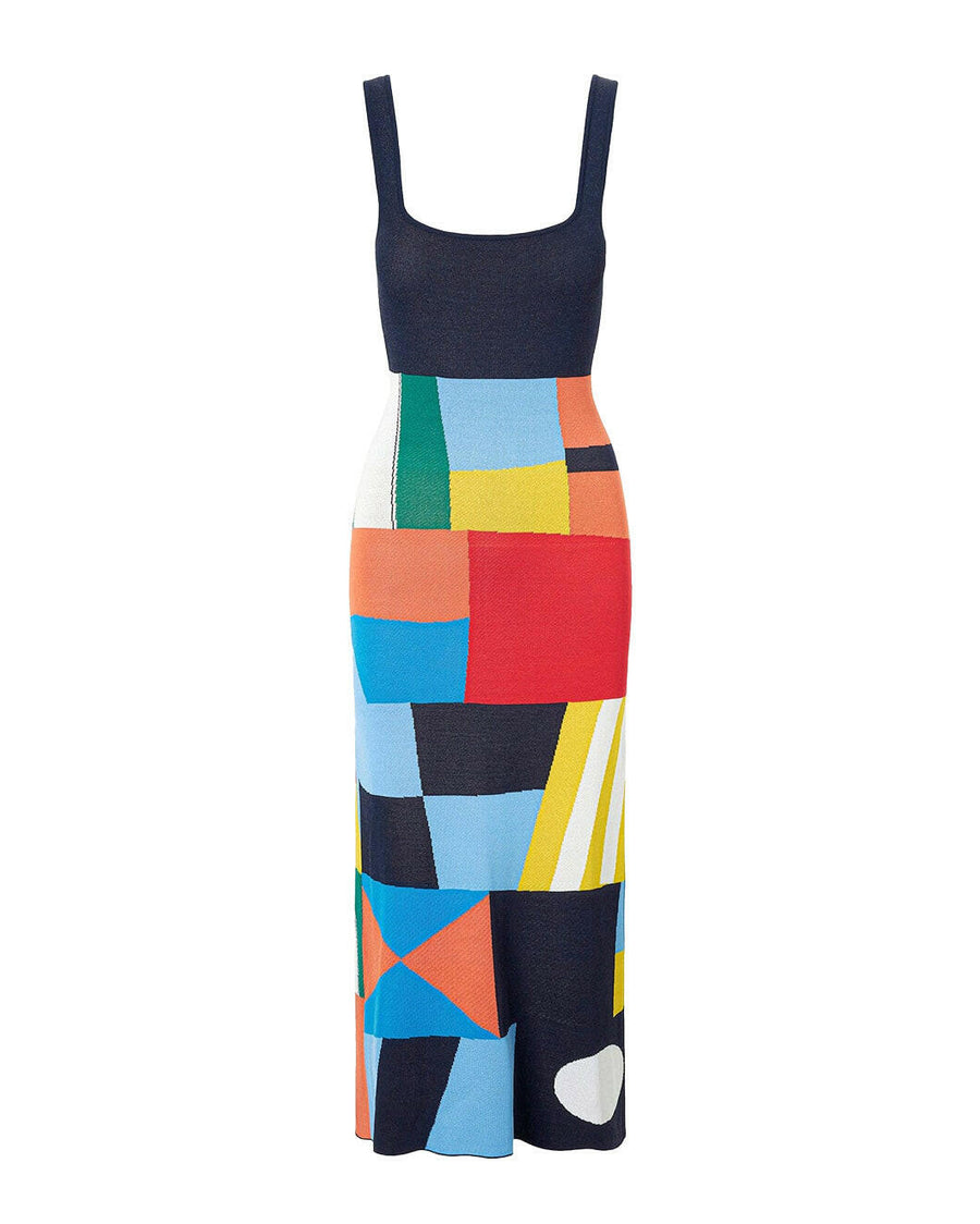 staud katie dress sails up multi color