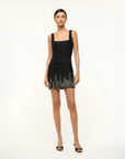 staud le sable dress nyc skyline black on figure front