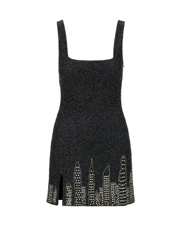 staud le sable dress nyc skyline black