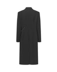 stine goya Straight Long Sleeve Coat black back