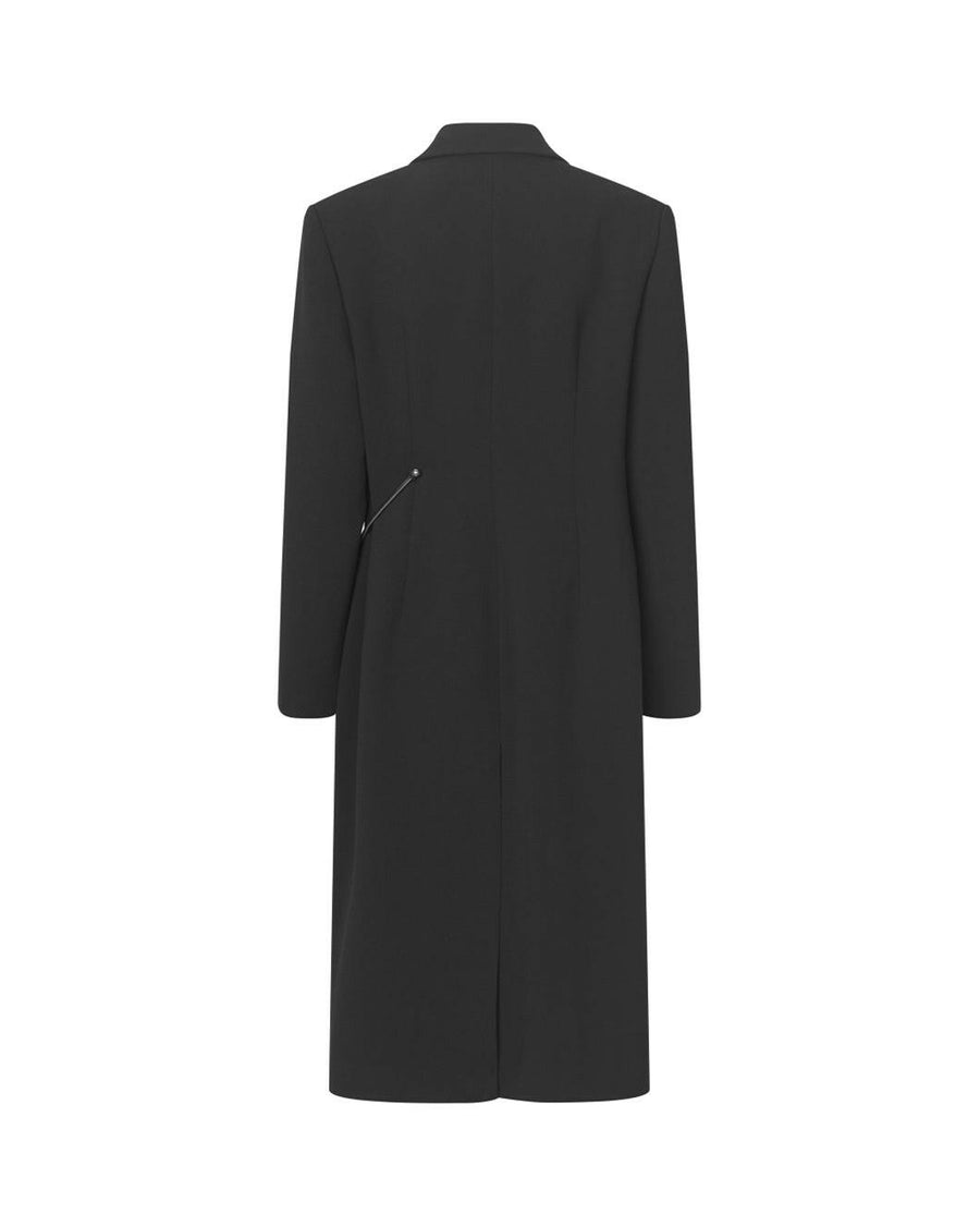 stine goya Straight Long Sleeve Coat black back