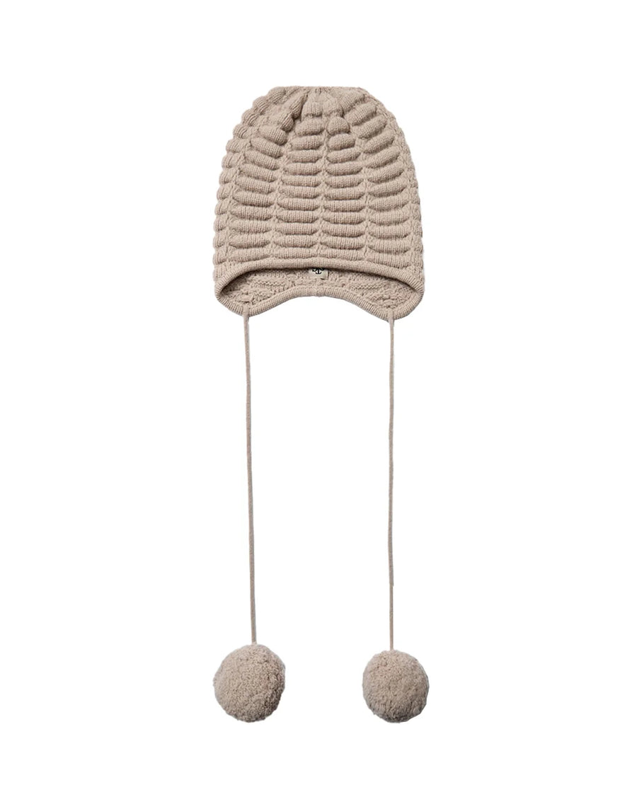 the garment pom pom hat toast tan