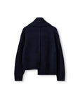 the garment Canada Scarf Cardigan midnight blue back