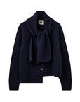 the garment Canada Scarf Cardigan midnight blue