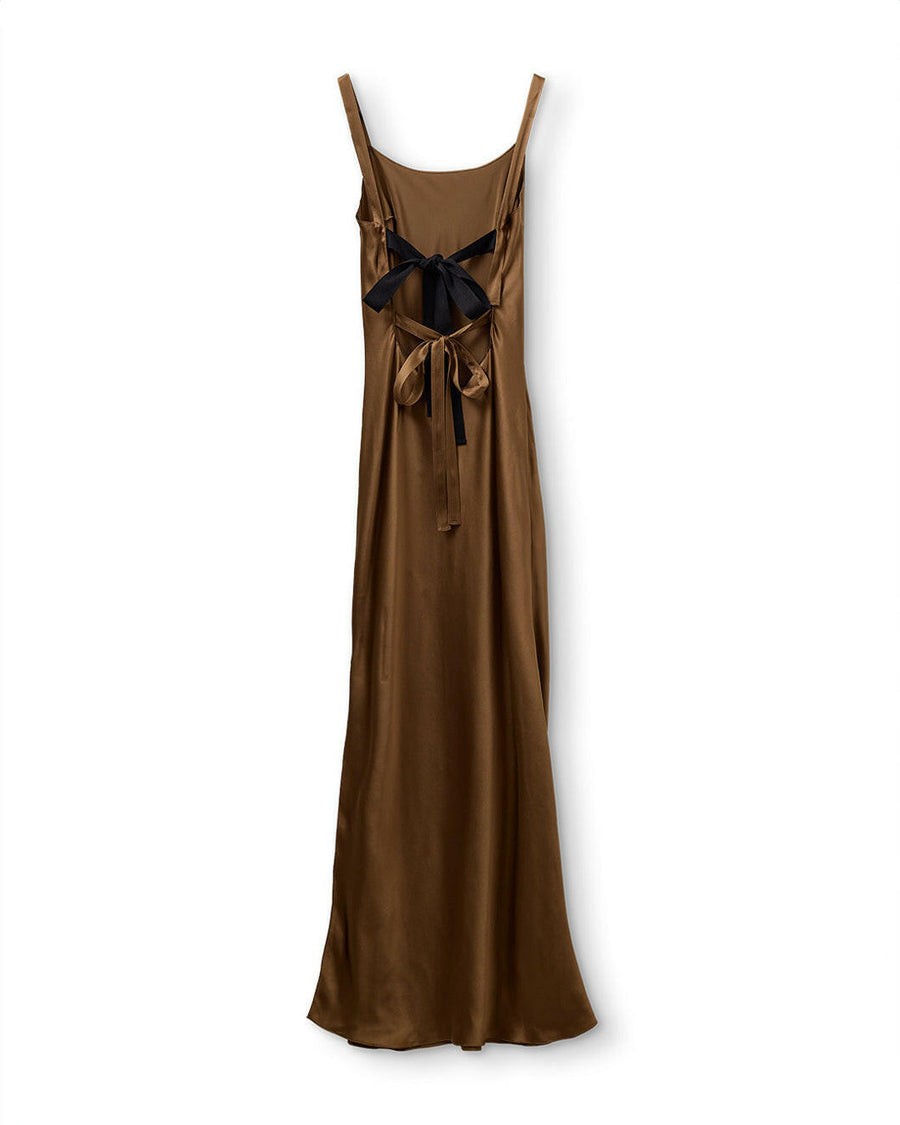 the garment Catania String Dress olive back