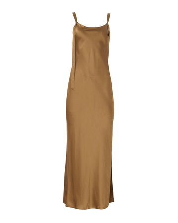 the garment Catania String Dress olive green brown