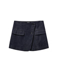 the garment enya mini skirt dark denim