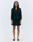 the garment enya mini skirt dark denim on figure front