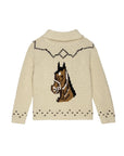 the great The Horse Lodge Cardigan cream back