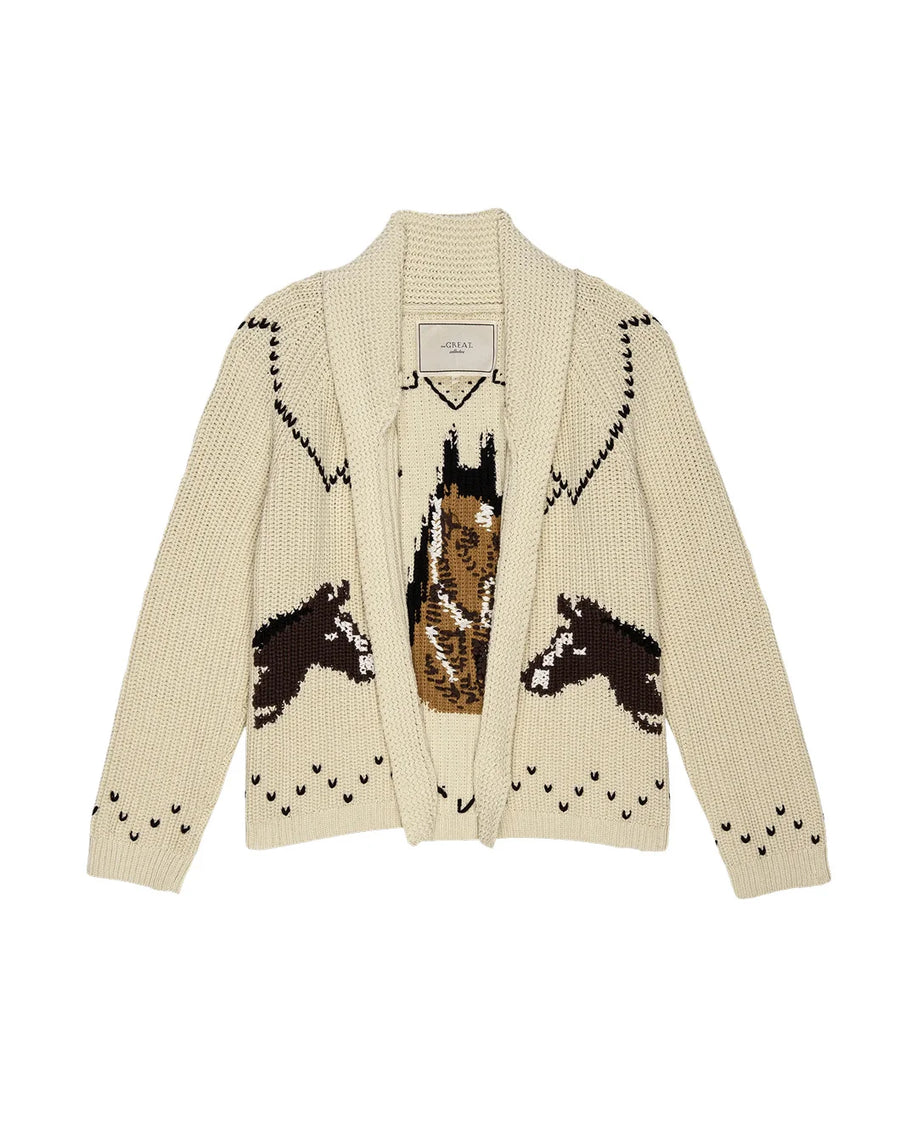 the great The Horse Lodge Cardigan cream