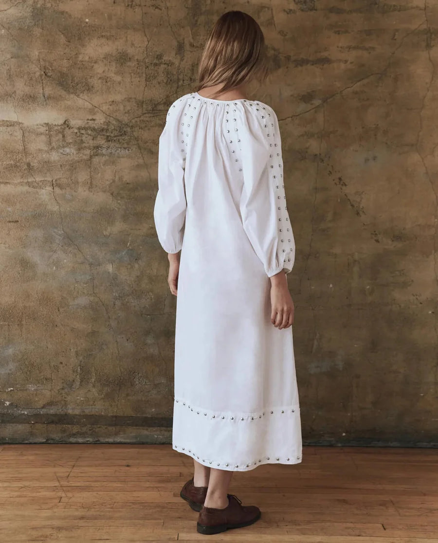 the great The Bodega Dress With Studs white back