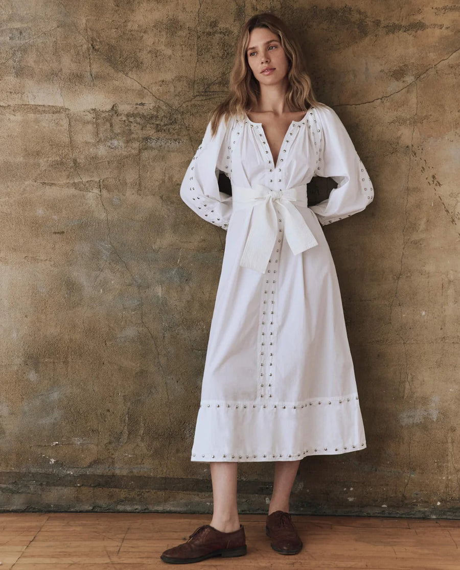 the great The Bodega Dress With Studs white front