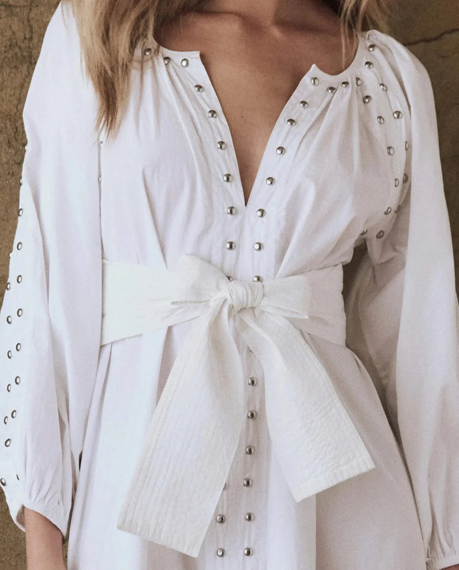 the great The Bodega Dress With Studs white front