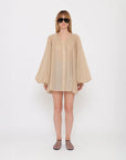 the latest studio biro sand over shirt dress front