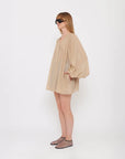 the latest studio biro sand over shirt dress side