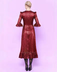 the vampire's wife the falconetti dress red metallic