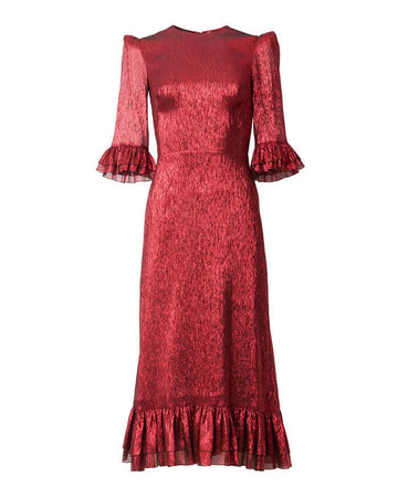 the vampire's wife the falconetti dress red metallic