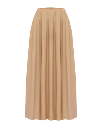 thelatest balla art maxi skirt beige