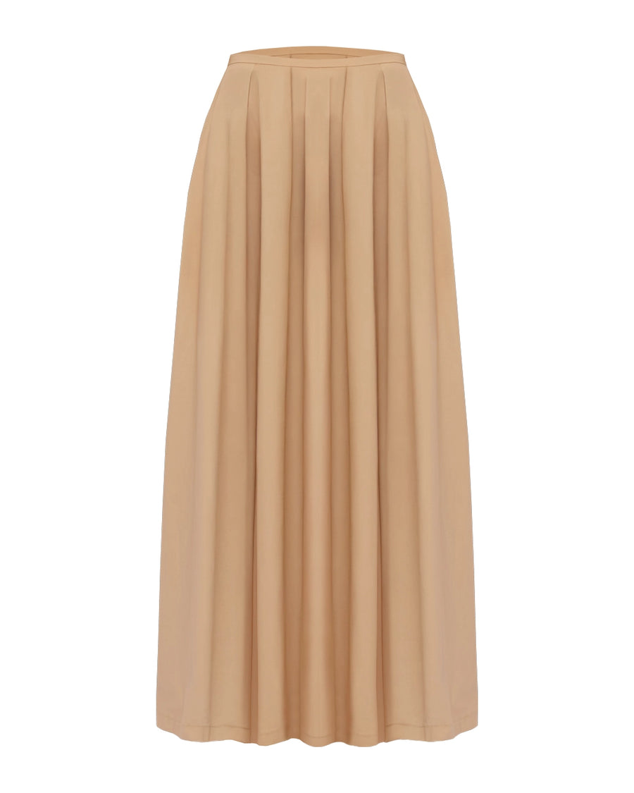 thelatest balla art maxi skirt beige