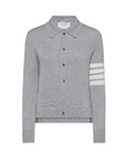 thom browne cotton 4 bar shirt grey