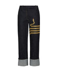 thom browne lunar new year denim trouser