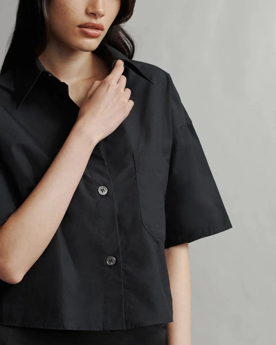 twp hazlewood top black on figure front