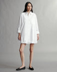 twp lunch at lou lou dress white on figure front