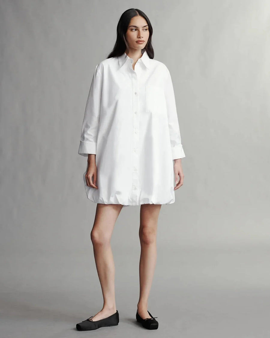 twp lunch at lou lou dress white on figure front