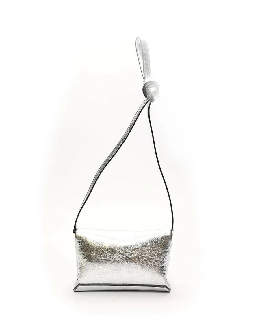 victoria beckham mini chain pouch silver back